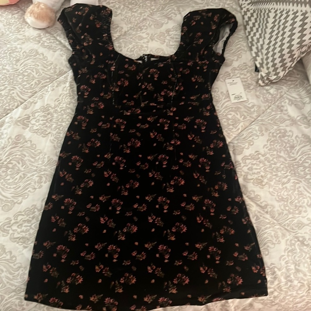 Corduroy floral mini